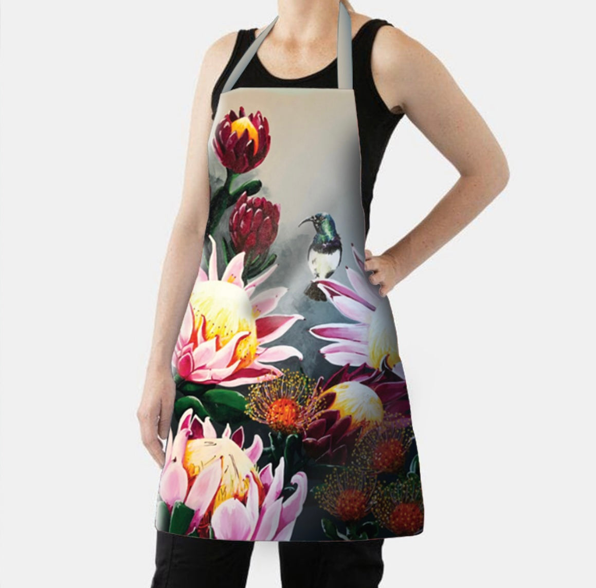 Pincushion Sunbird Apron