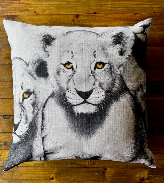 Lion Cub Scatter Cushion Cover