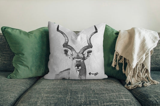 Kudu Male Scatter Cushion Cover